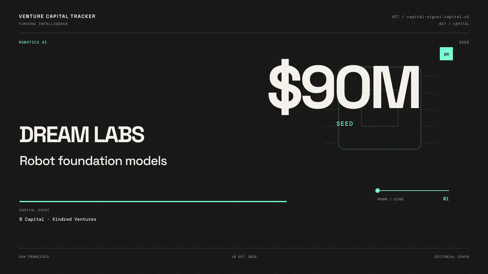 Dream Labs $90M seed financing editorial cover
