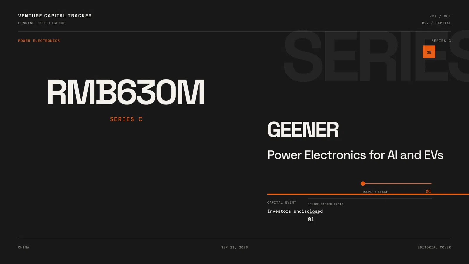 Geener RMB630 million Series C for power electronics