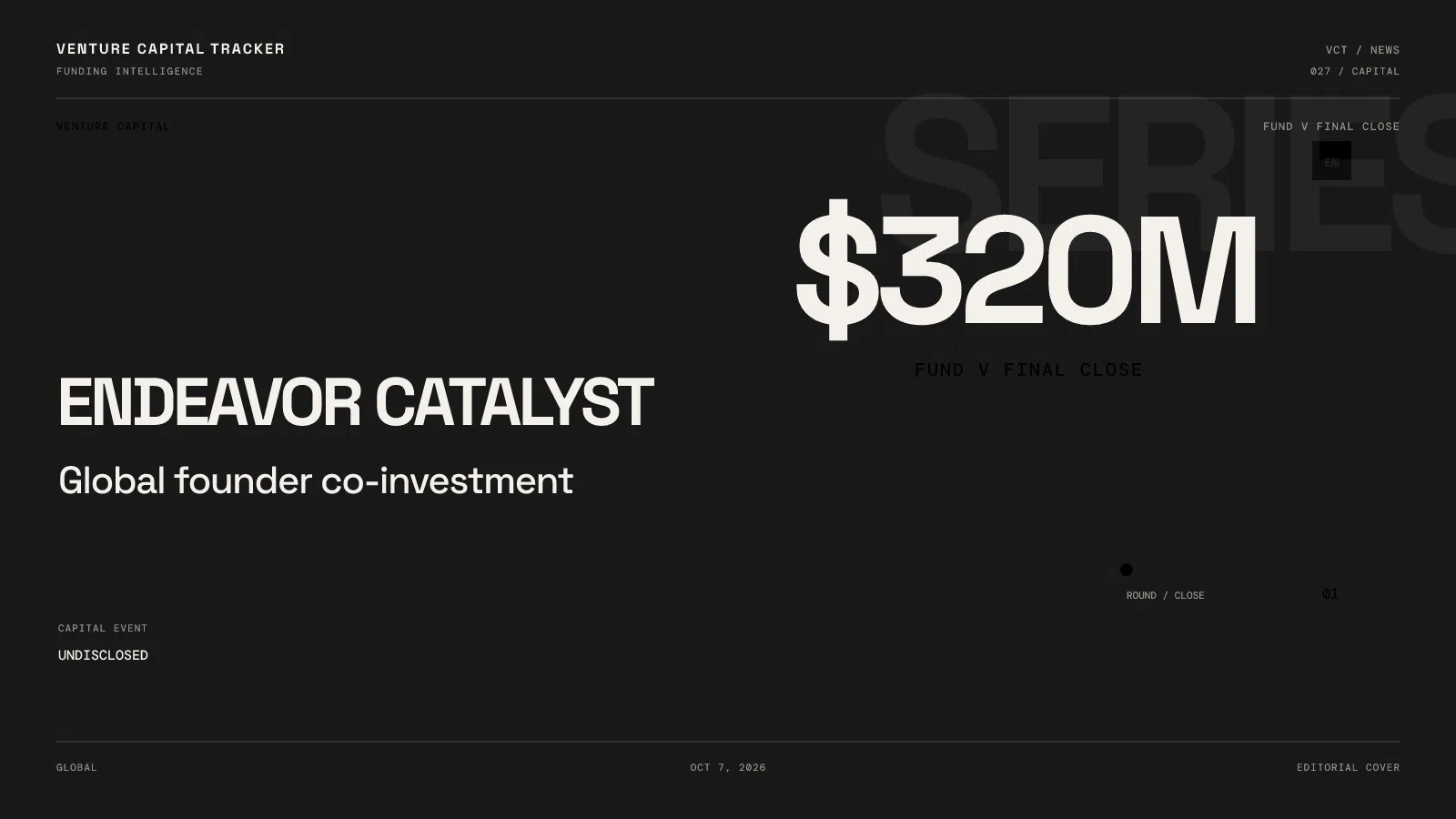 Endeavor Catalyst $320 million Fund V final close