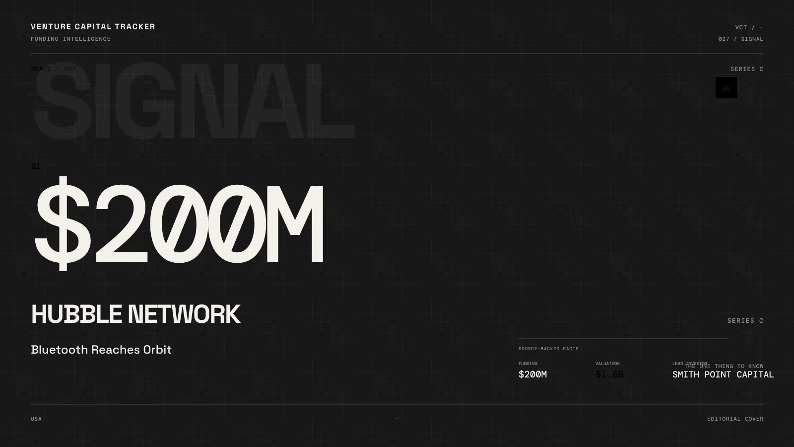 Hubble Network $200M Series C at $1.6B cover