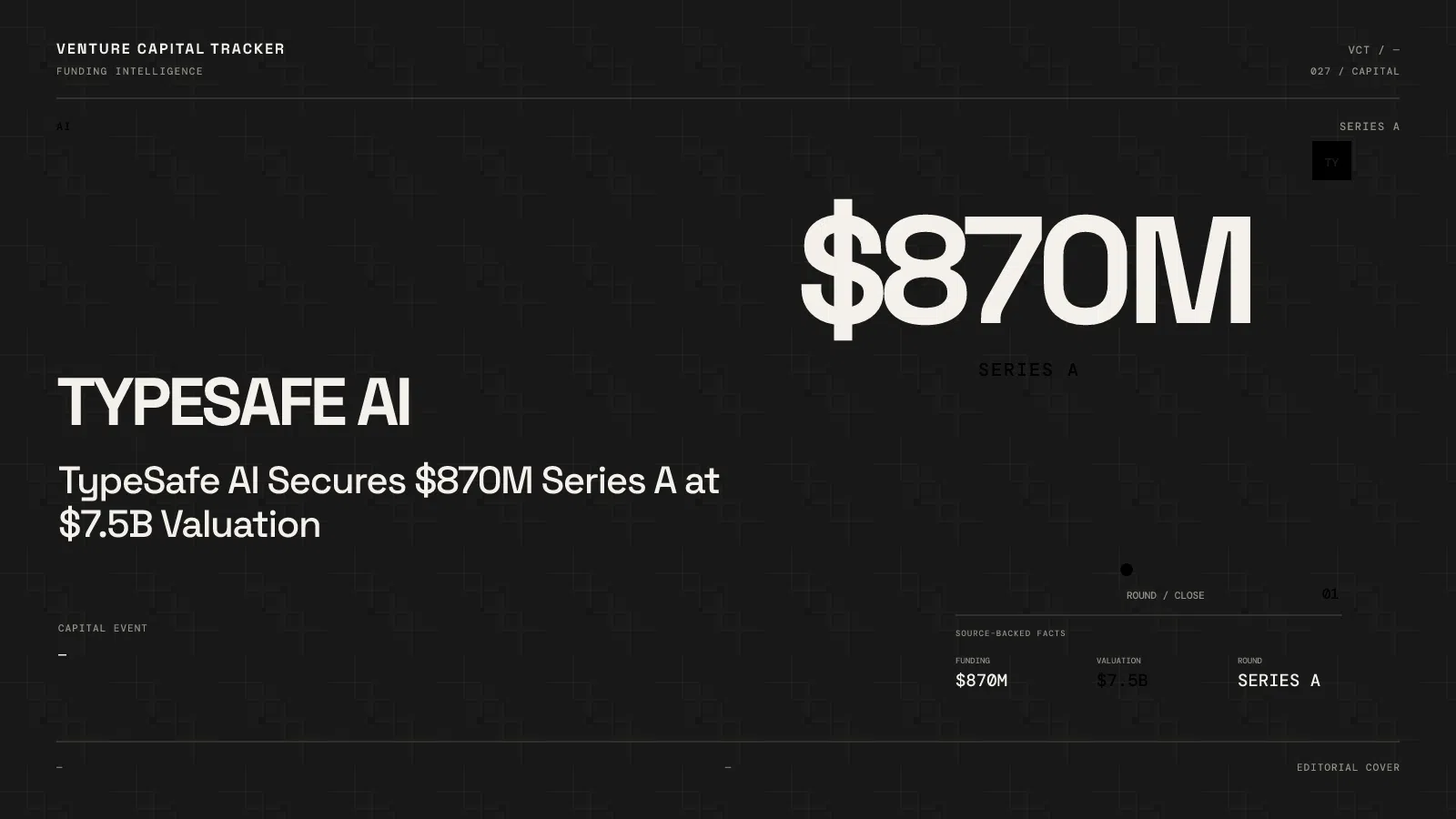 TypeSafe AI $870 million Series A at $7.5 billion valuation cover