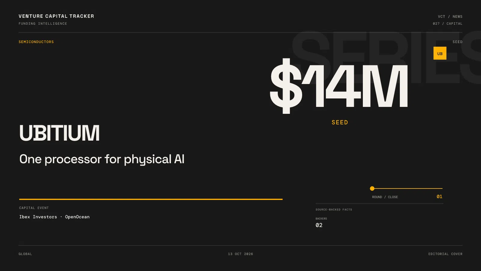 Ubitium $14 million seed funding for a universal physical AI processor