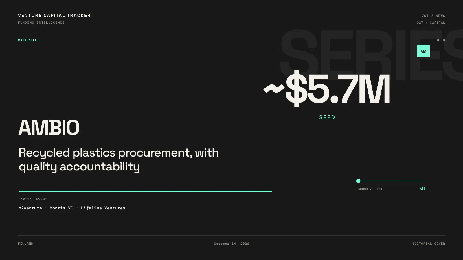 Ambio Seed ~$5.7M