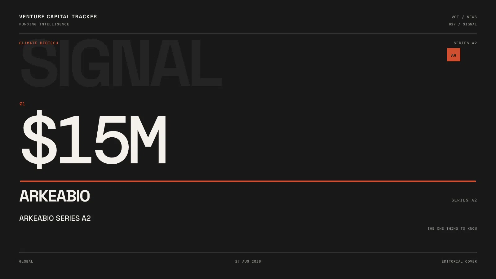 ArkeaBio $15 million Series A2