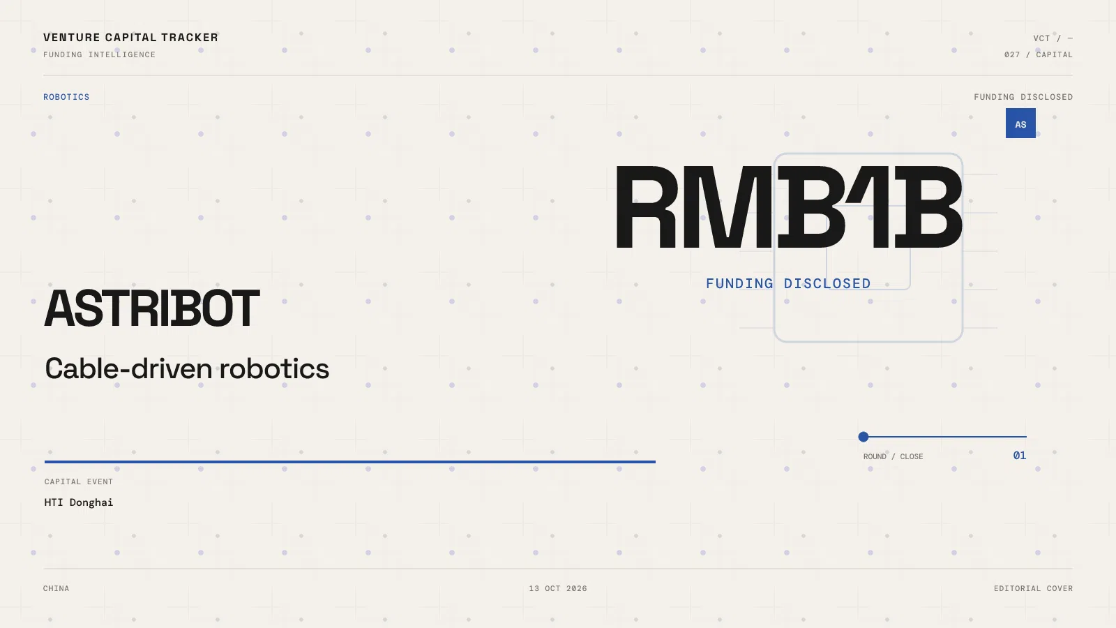 Astribot FUNDING DISCLOSED RMB1B