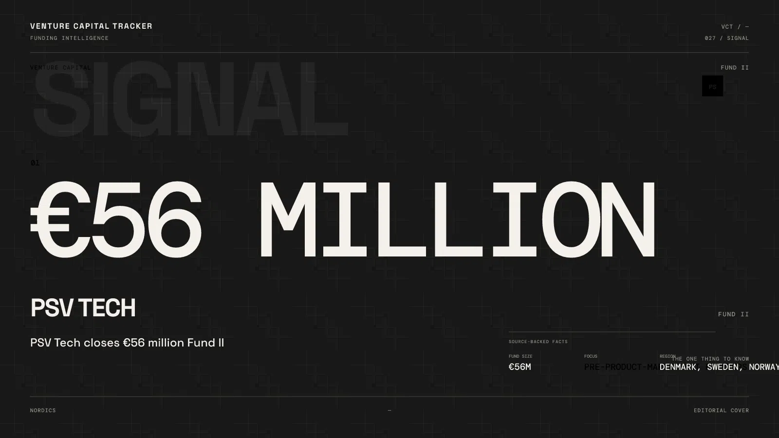 PSV Tech Fund II €56 million