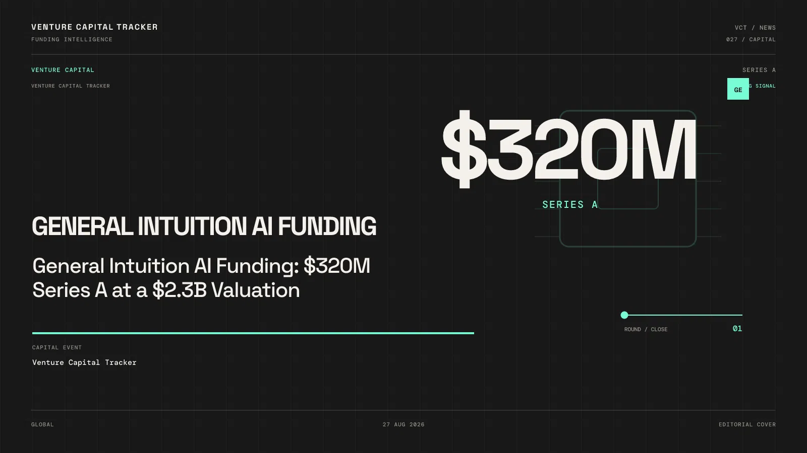 General Intuition AI Funding: $320M Series A at a $2.3B Valuation