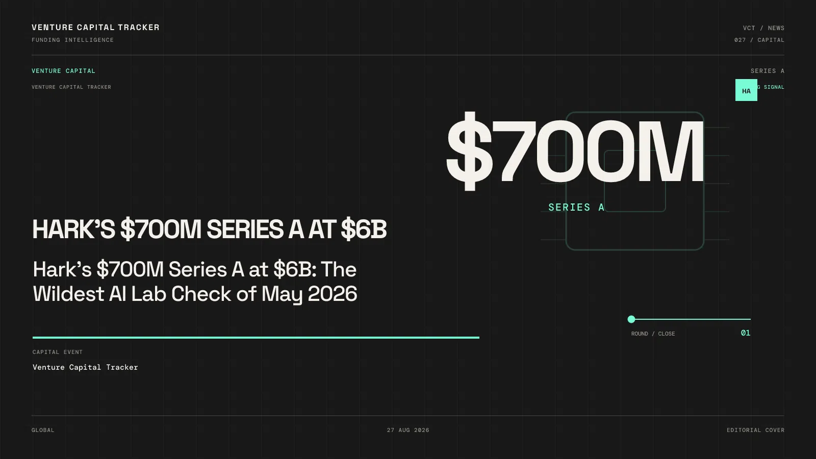 Hark's $700M Series A at $6B: The Wildest AI Lab Check of May 2026