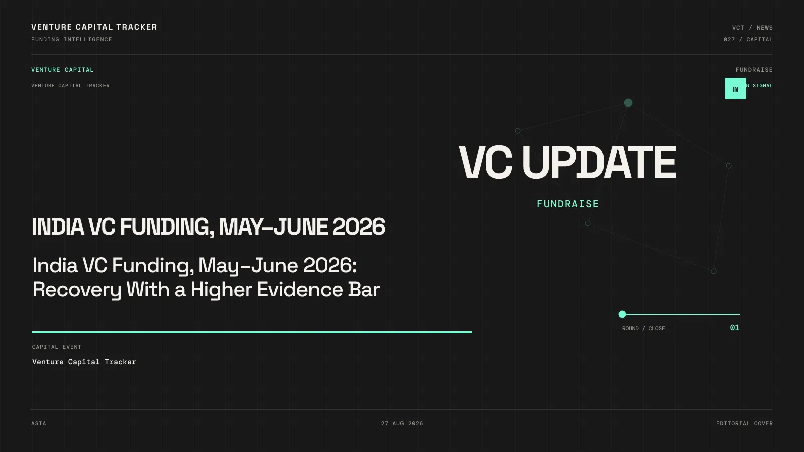 India VC Funding, May–June 2026: Recovery With a Higher Evidence Bar