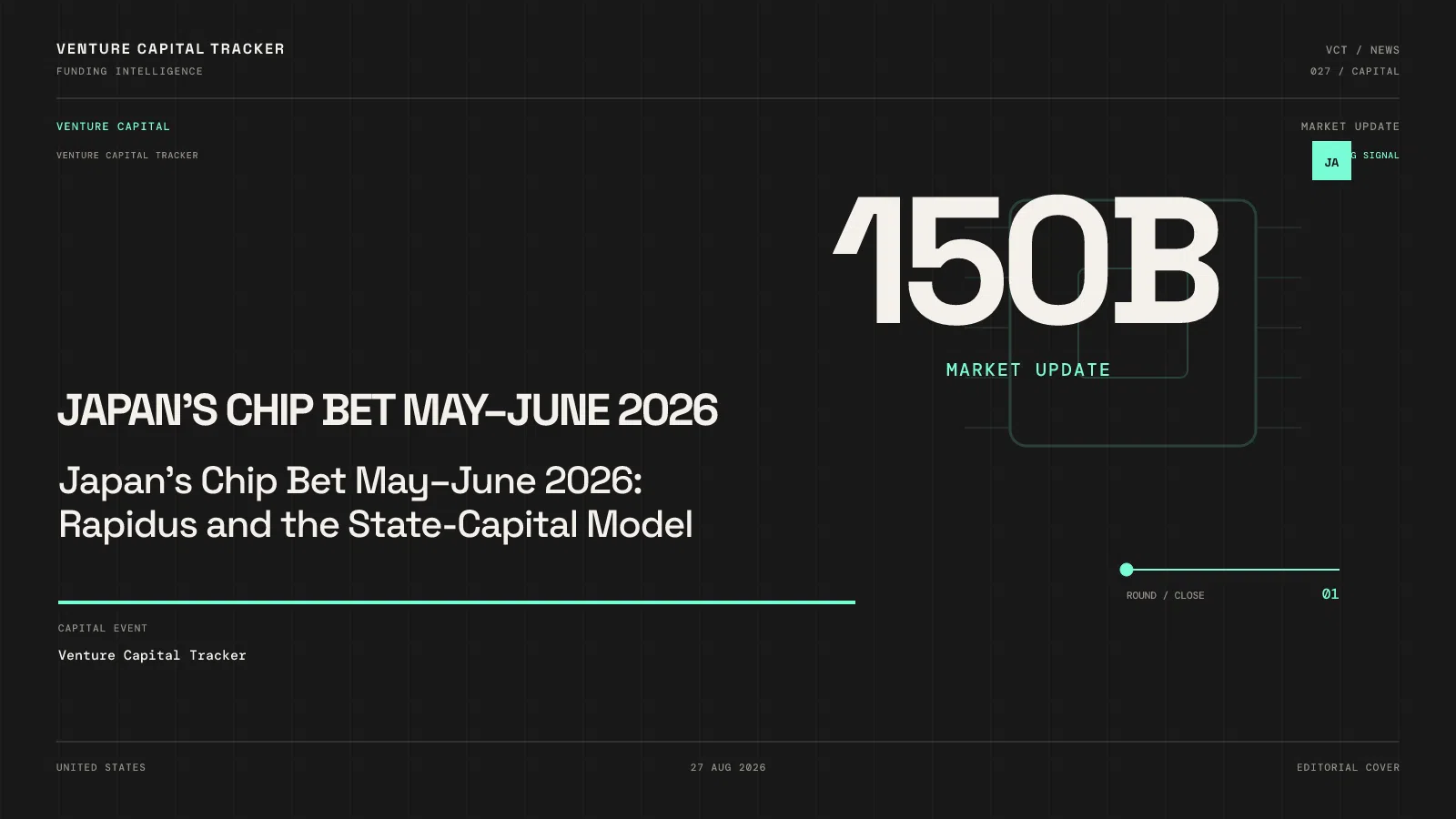 Japan's Chip Bet May–June 2026: Rapidus and the State-Capital Model