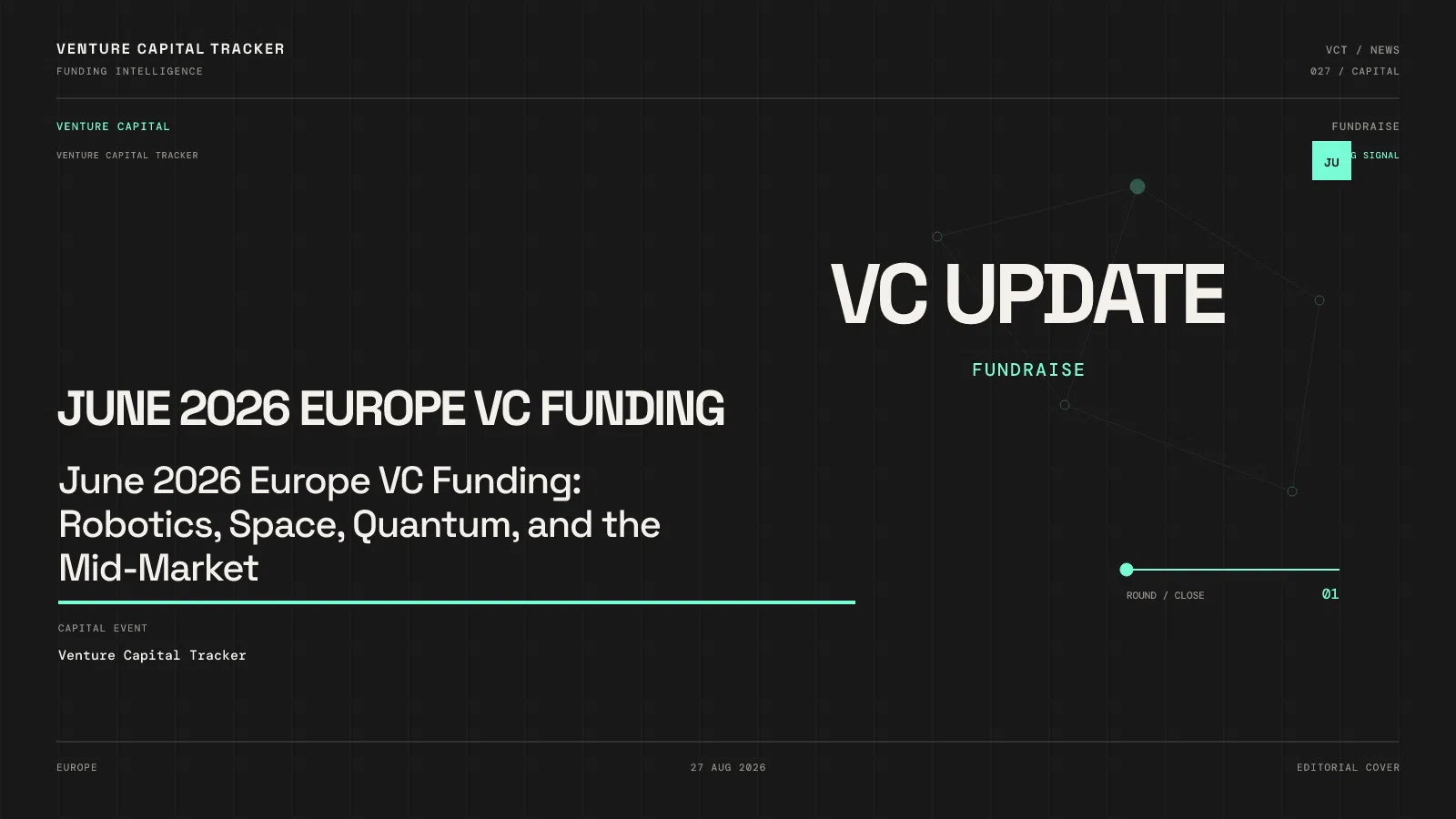 June 2026 Europe VC Funding: Robotics, Space, Quantum, and the Mid-Market