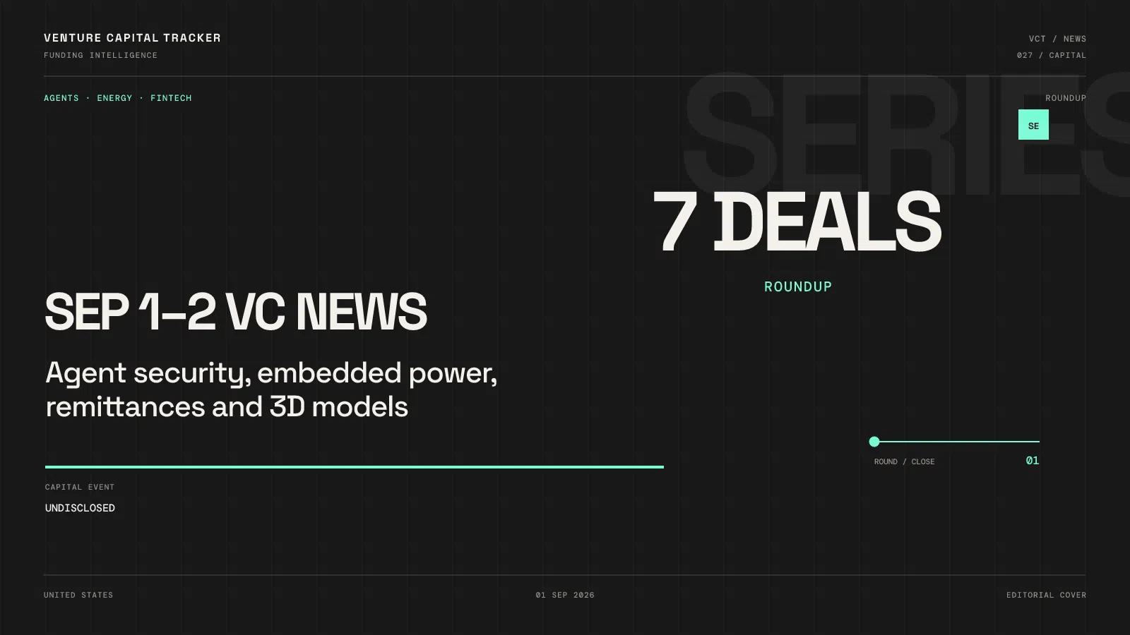 Cover for Sep 1–2 VC News roundup — agents, energy, fintech
