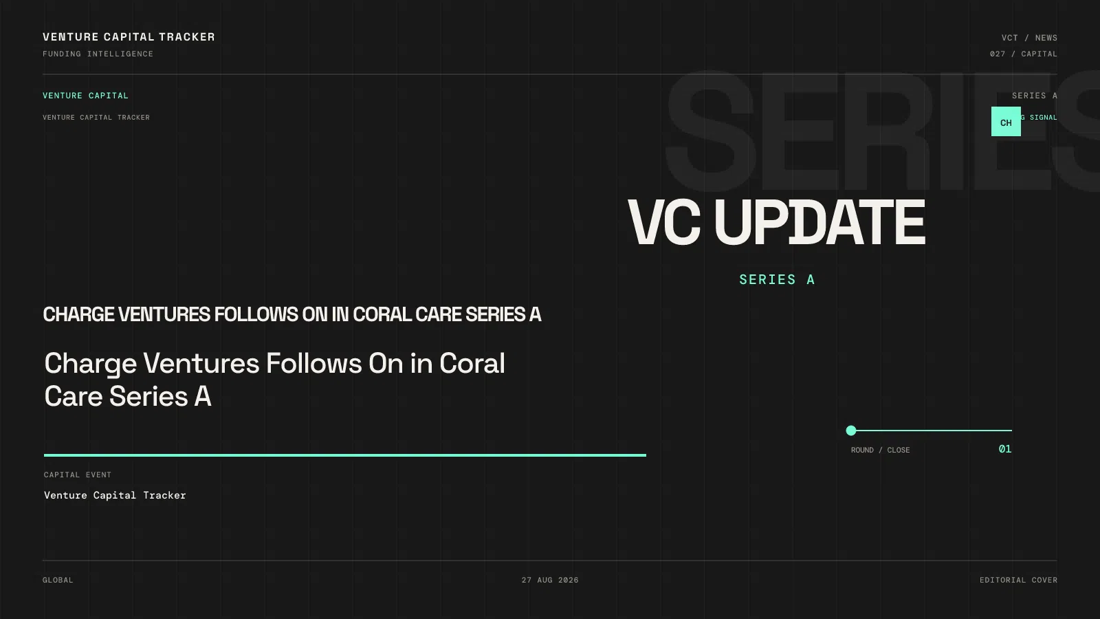 Charge Ventures Follows On in Coral Care Series A