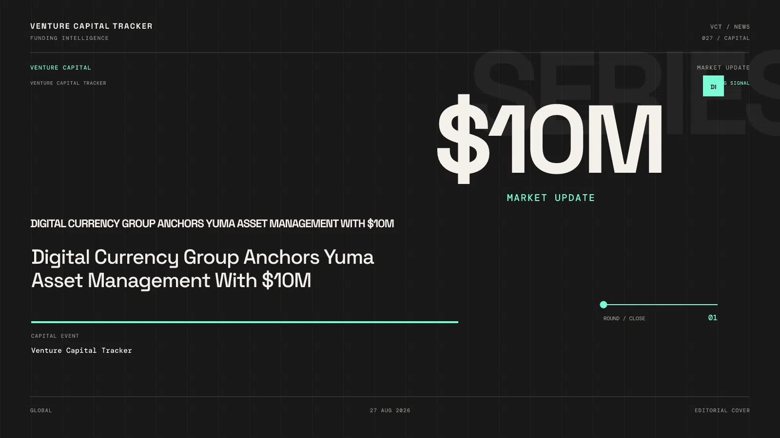 Digital Currency Group Anchors Yuma Asset Management With $10M