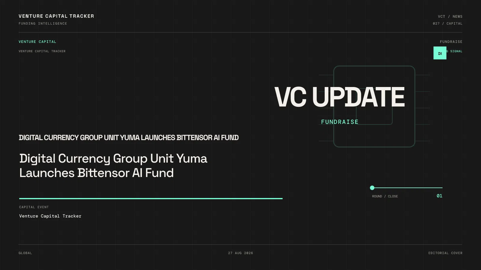 Digital Currency Group Unit Yuma Launches Bittensor AI Fund