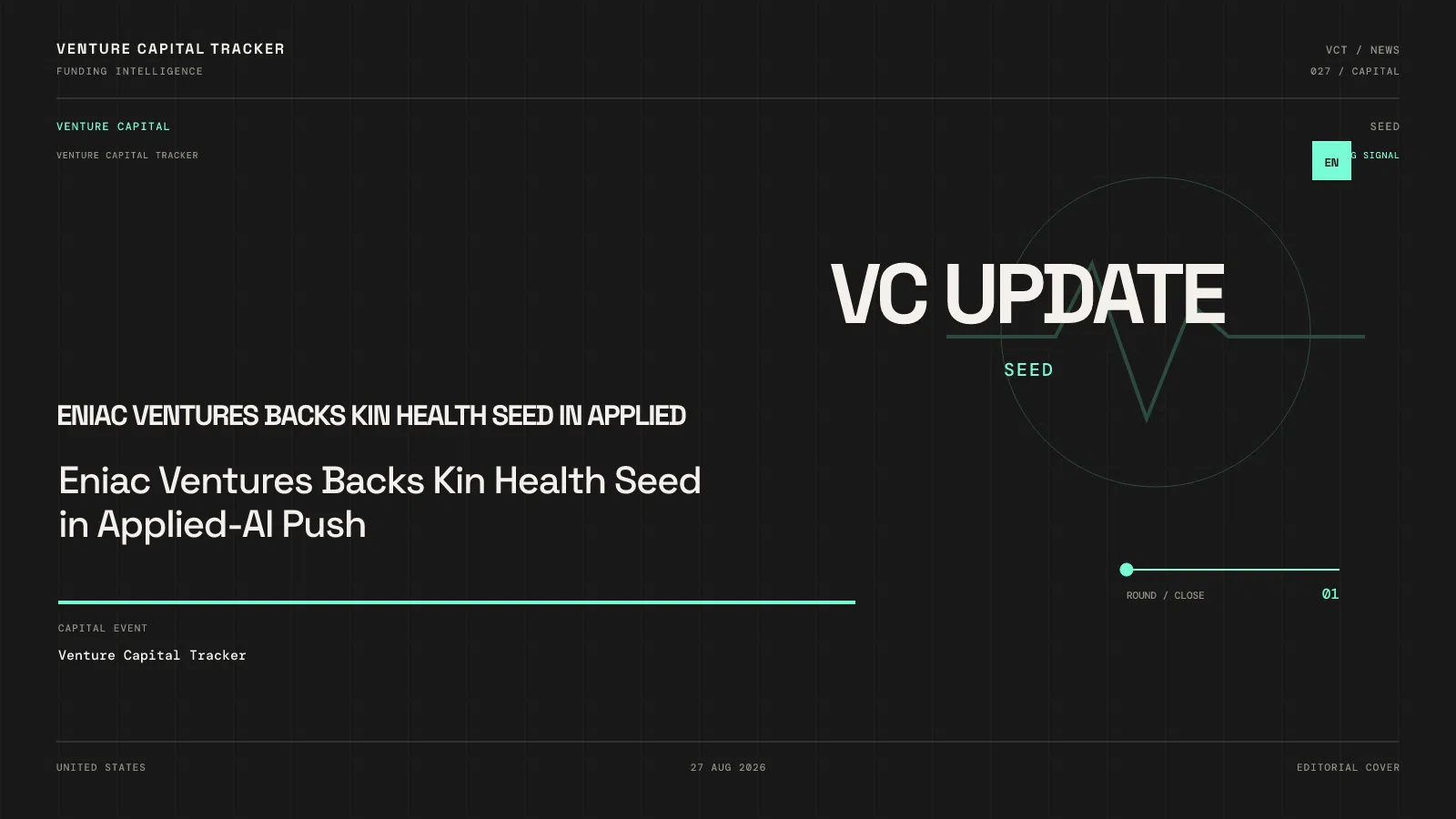 Eniac Ventures Backs Kin Health Seed in Applied-AI Push