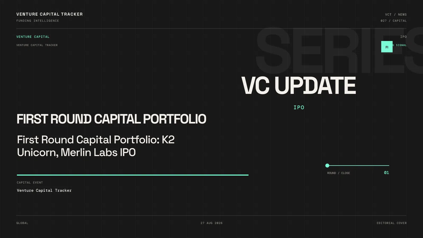 First Round Capital Portfolio: K2 Unicorn, Merlin Labs IPO