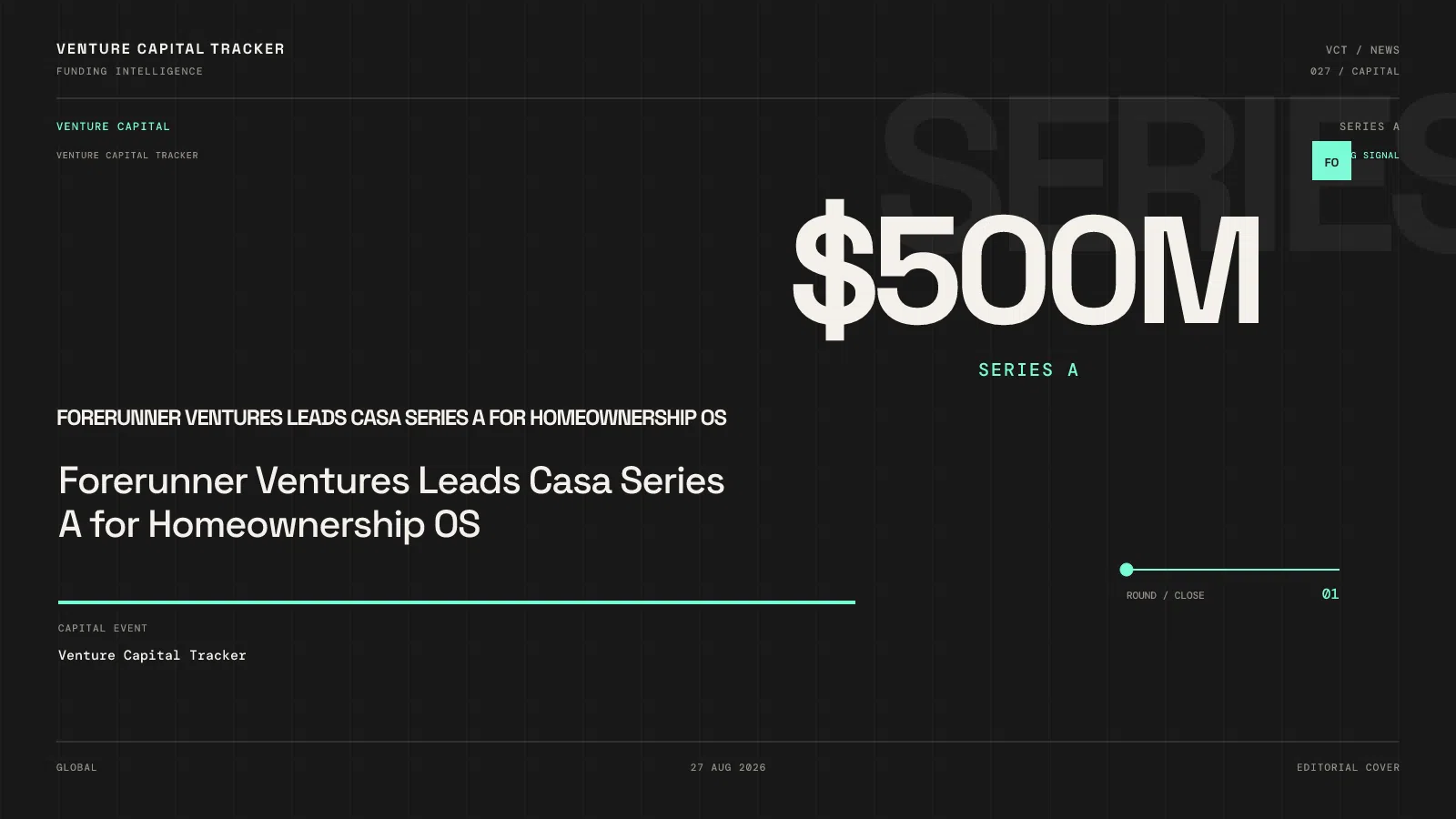 Forerunner Ventures Leads Casa Series A for Homeownership OS