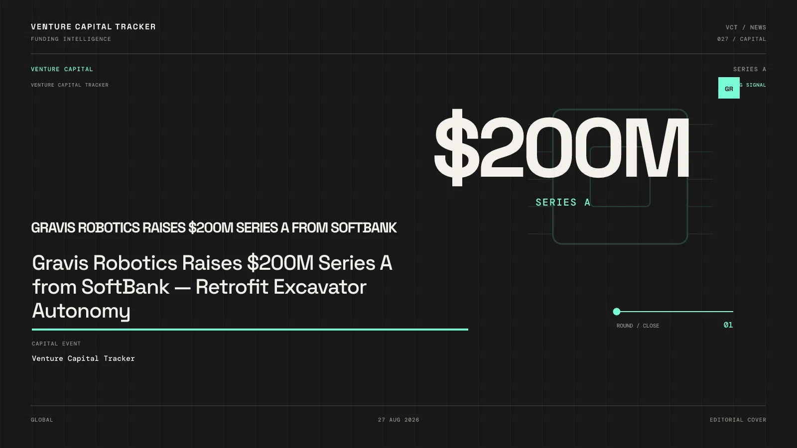 Gravis Robotics Raises $200M Series A from SoftBank — Retrofit Excavator Autonomy