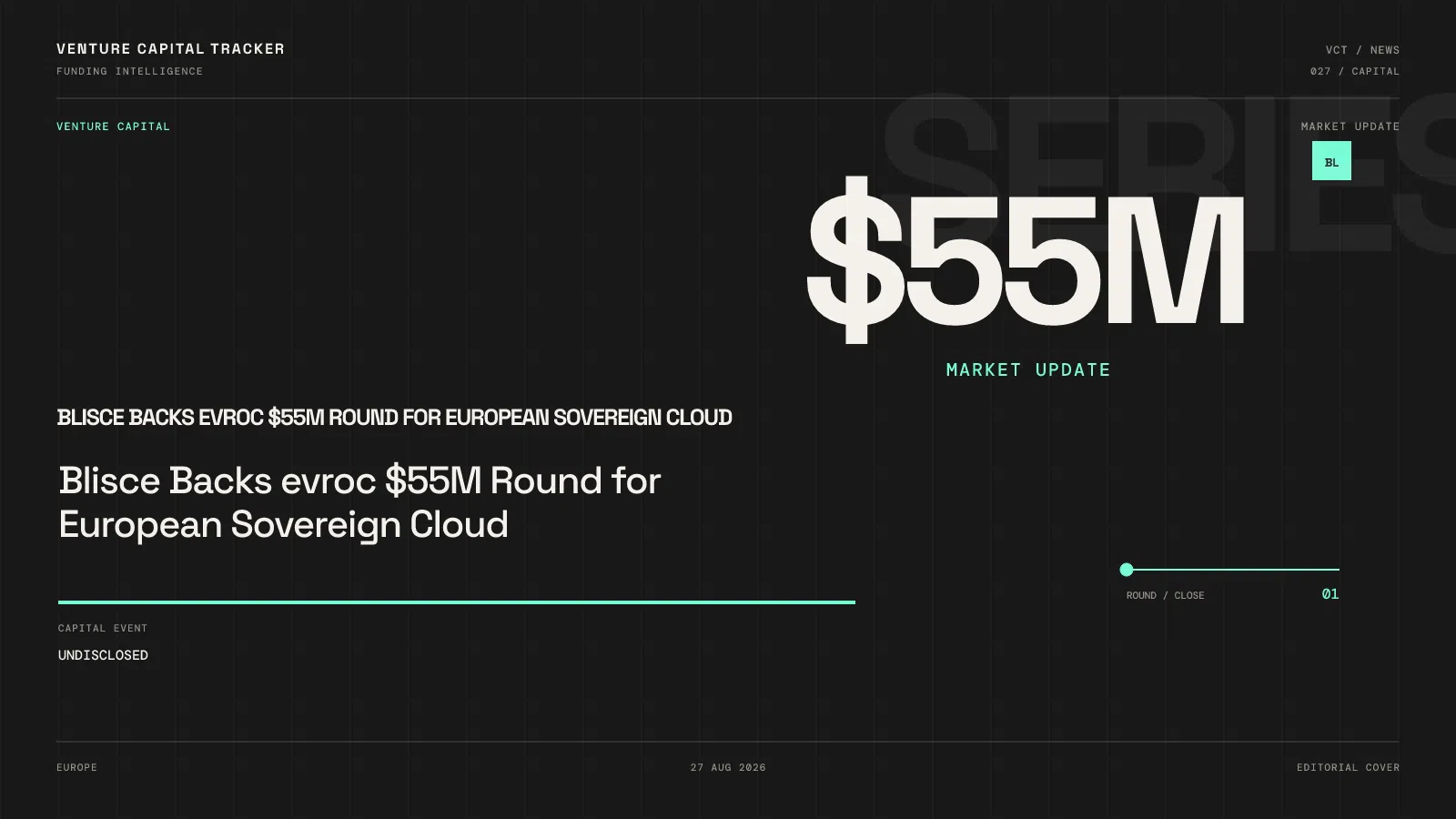 Blisce Backs evroc $55M Round for European Sovereign Cloud