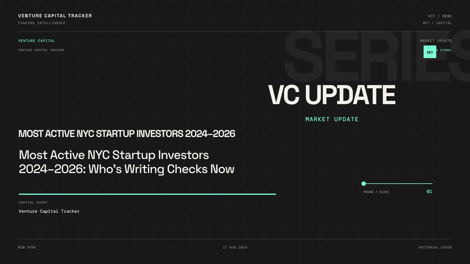 Most Active NYC Startup Investors 2024–2026: Who’s Writing Checks Now