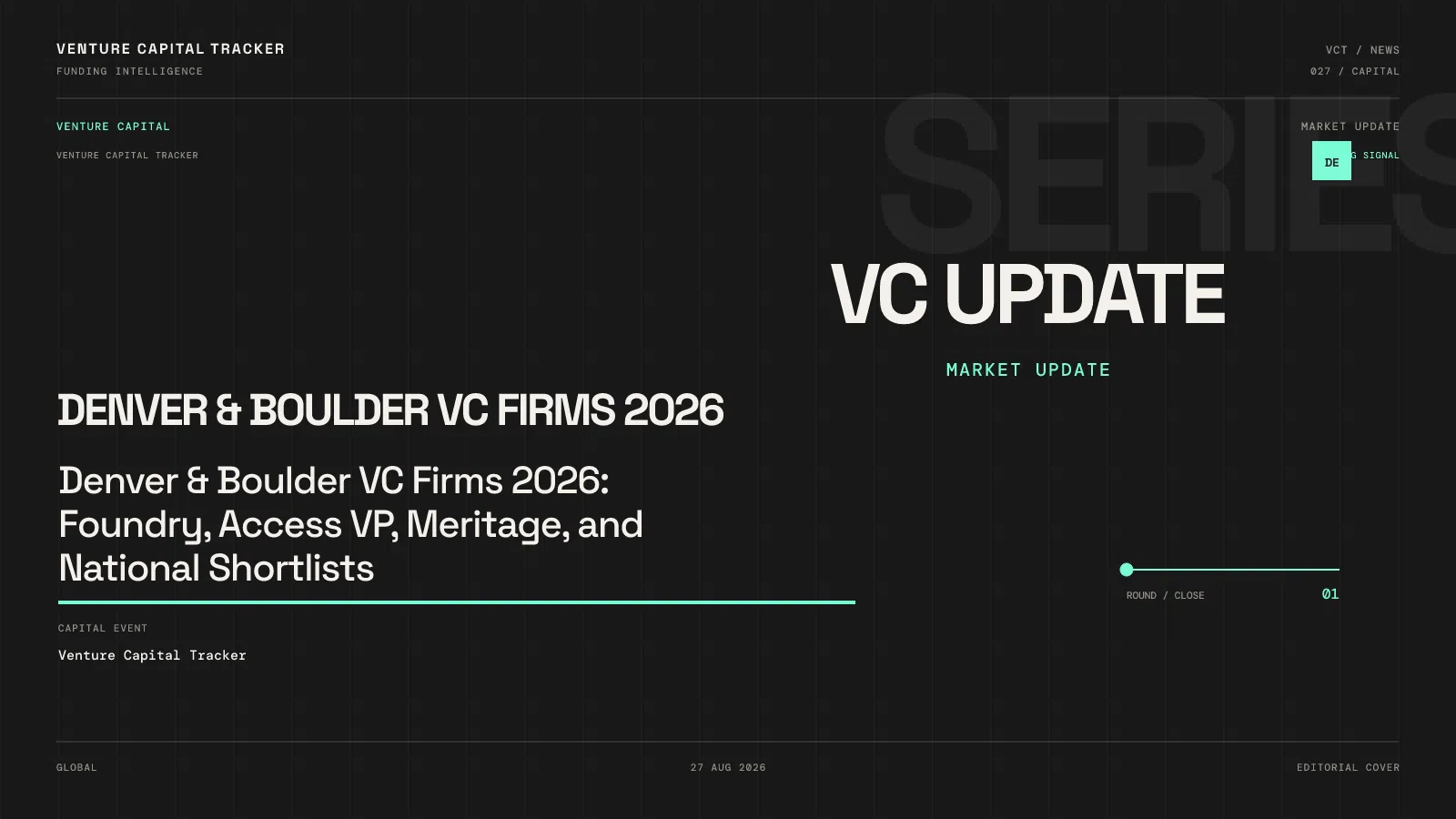 Denver & Boulder VC Firms 2026: Foundry, Access VP, Meritage, and National Shortlists