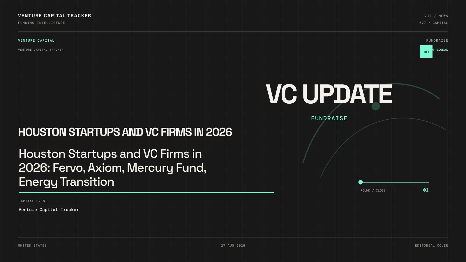 Houston Startups and VC Firms in 2026: Fervo, Axiom, Mercury Fund, Energy Transition