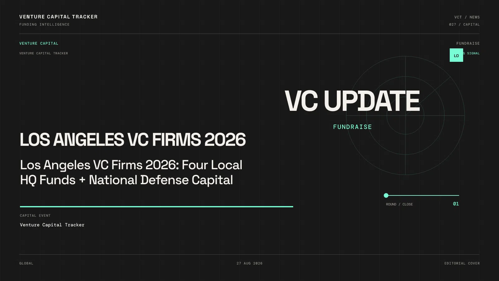 Los Angeles VC Firms 2026: Four Local HQ Funds + National Defense Capital