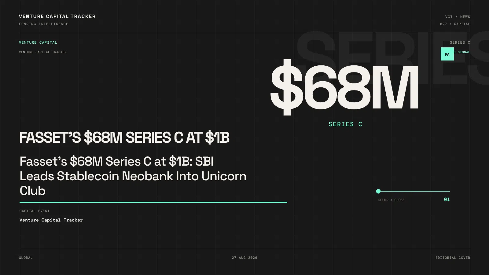 Fasset's $68M Series C at $1B: SBI Leads Stablecoin Neobank Into Unicorn Club