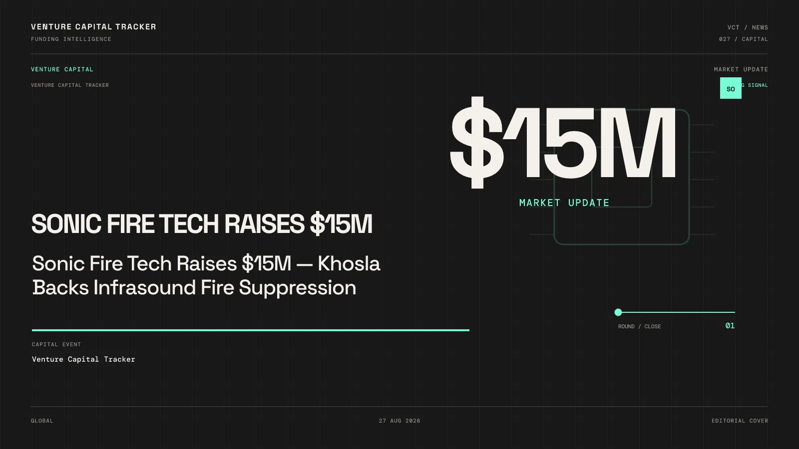 Sonic Fire Tech Raises $15M — Khosla Backs Infrasound Fire Suppression