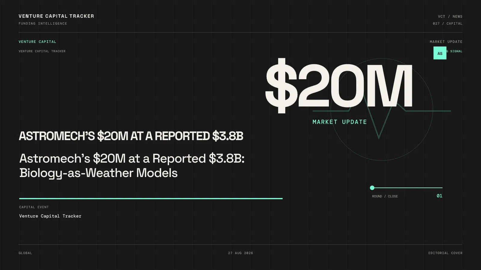 Astromech’s $20M at a Reported $3.8B: Biology-as-Weather Models