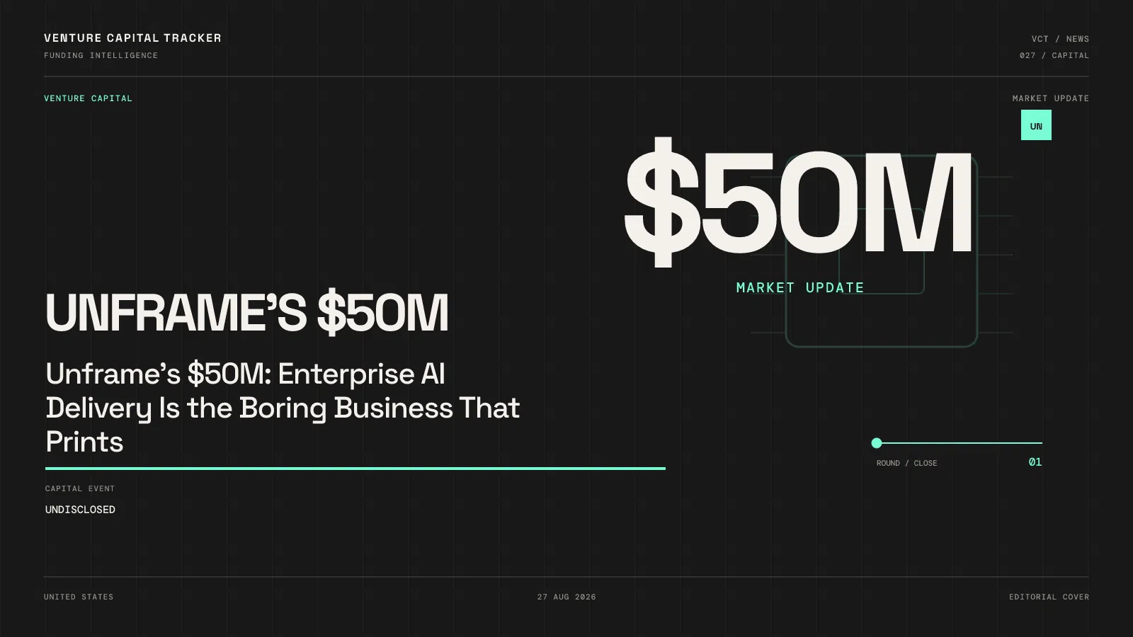 Unframe's $50M: Enterprise AI Delivery Is the Boring Business That Prints