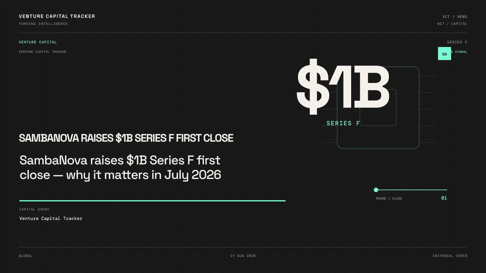 SambaNova raises $1B Series F first close — why it matters in July 2026