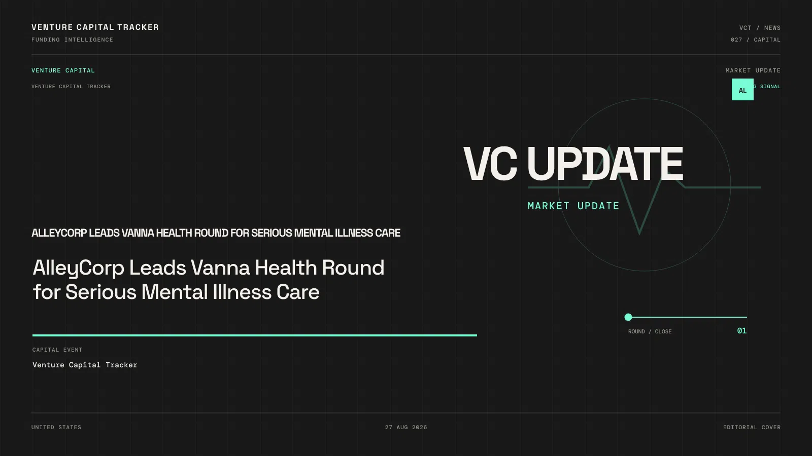 AlleyCorp Leads Vanna Health Round for Serious Mental Illness Care