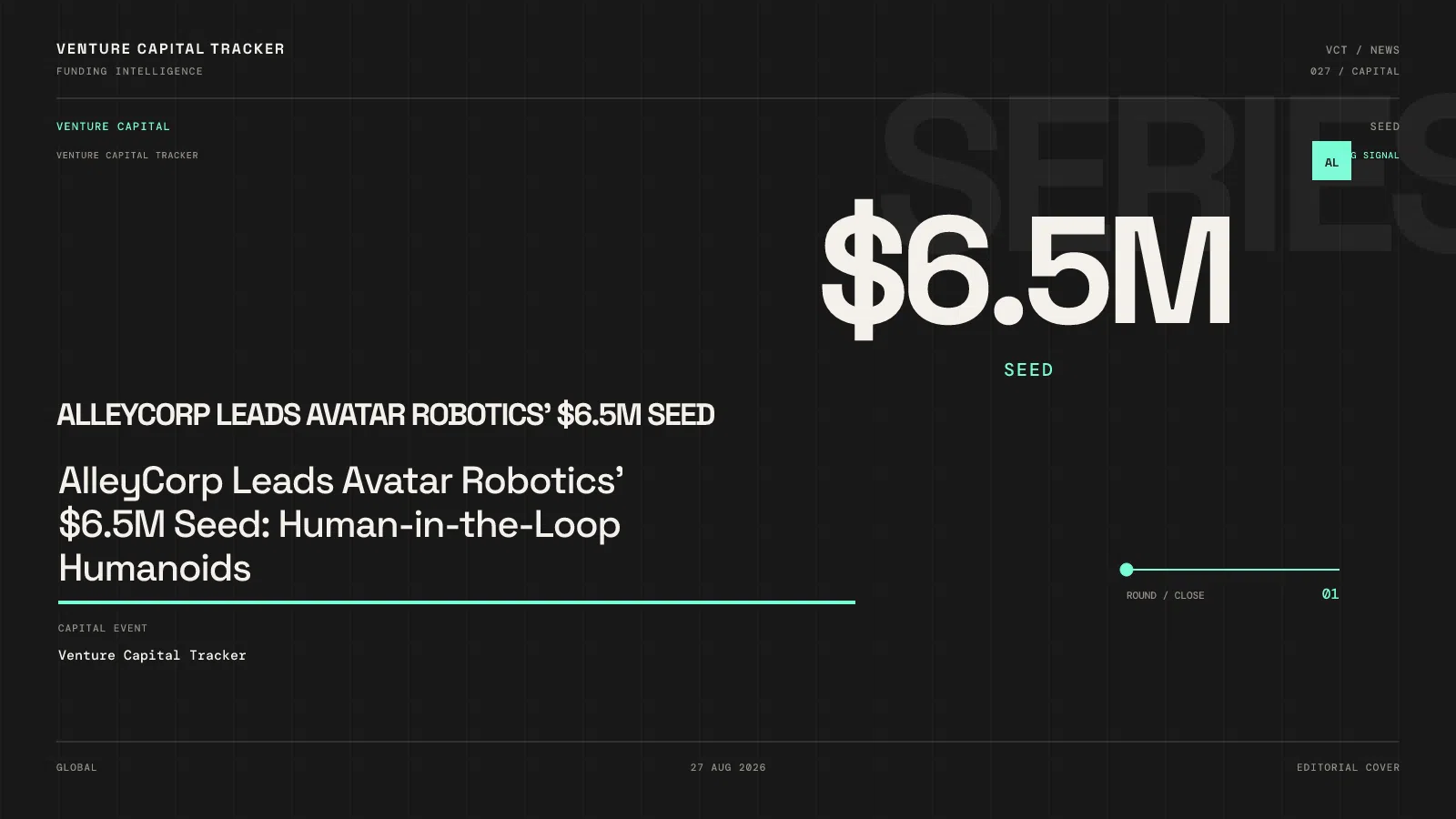 AlleyCorp Leads Avatar Robotics' $6.5M Seed: Human-in-the-Loop Humanoids