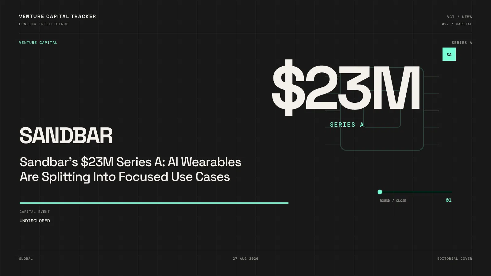 Sandbar $23M Series A: AI wearables split into focused use cases