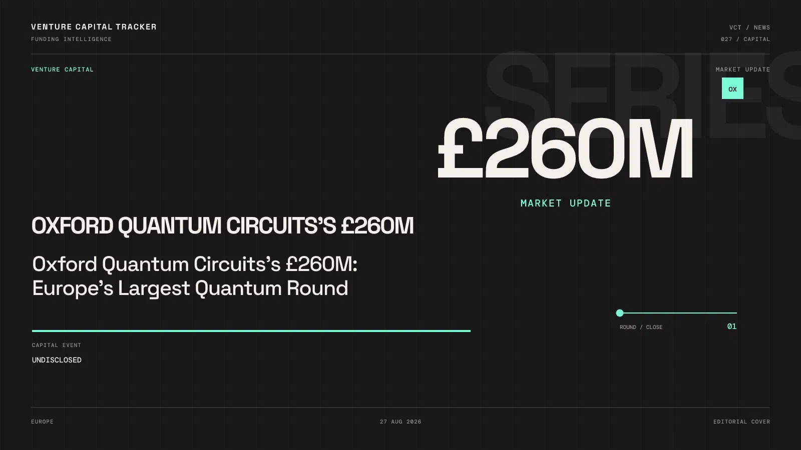 Oxford Quantum Circuits's £260M: Europe's Largest Quantum Round