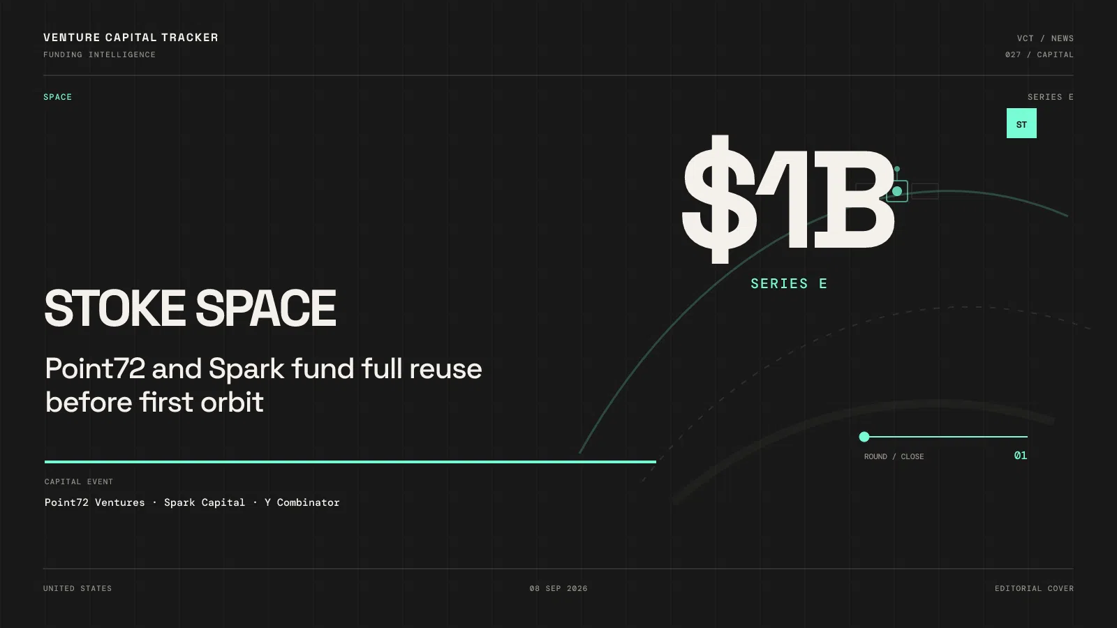 Cover for Stoke Space $1B Series E — Point72 and Spark