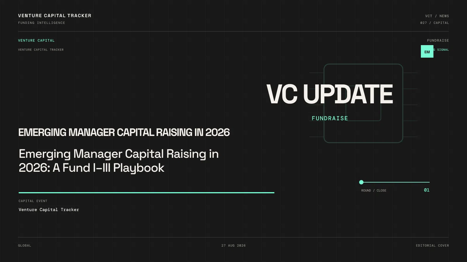 Emerging Manager Capital Raising in 2026: A Fund I–III Playbook
