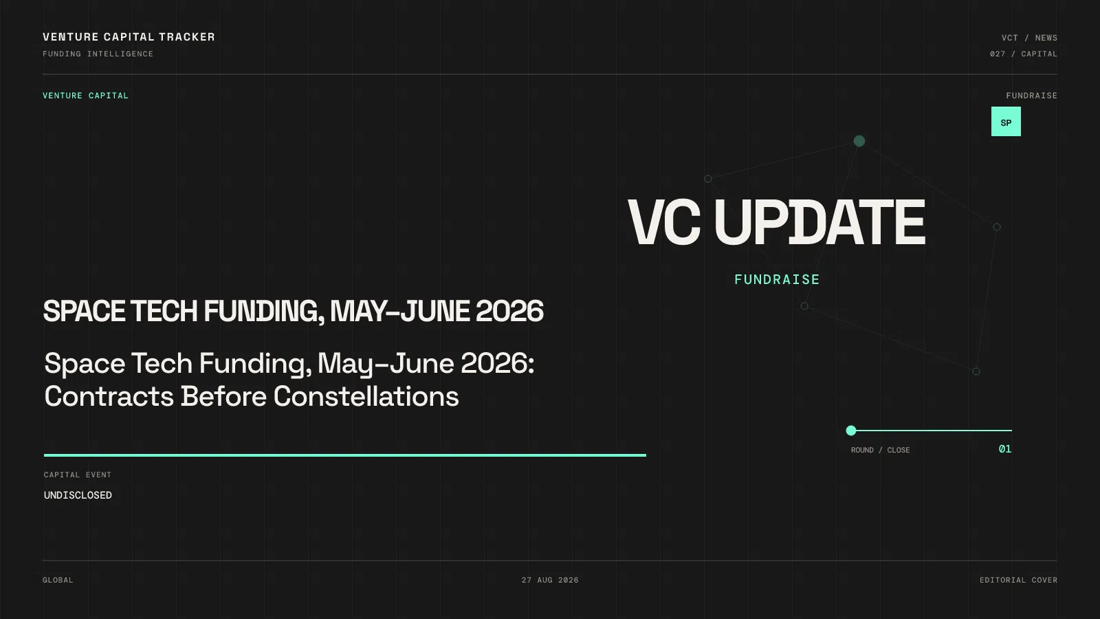 Space Tech Funding, May–June 2026: Contracts Before Constellations