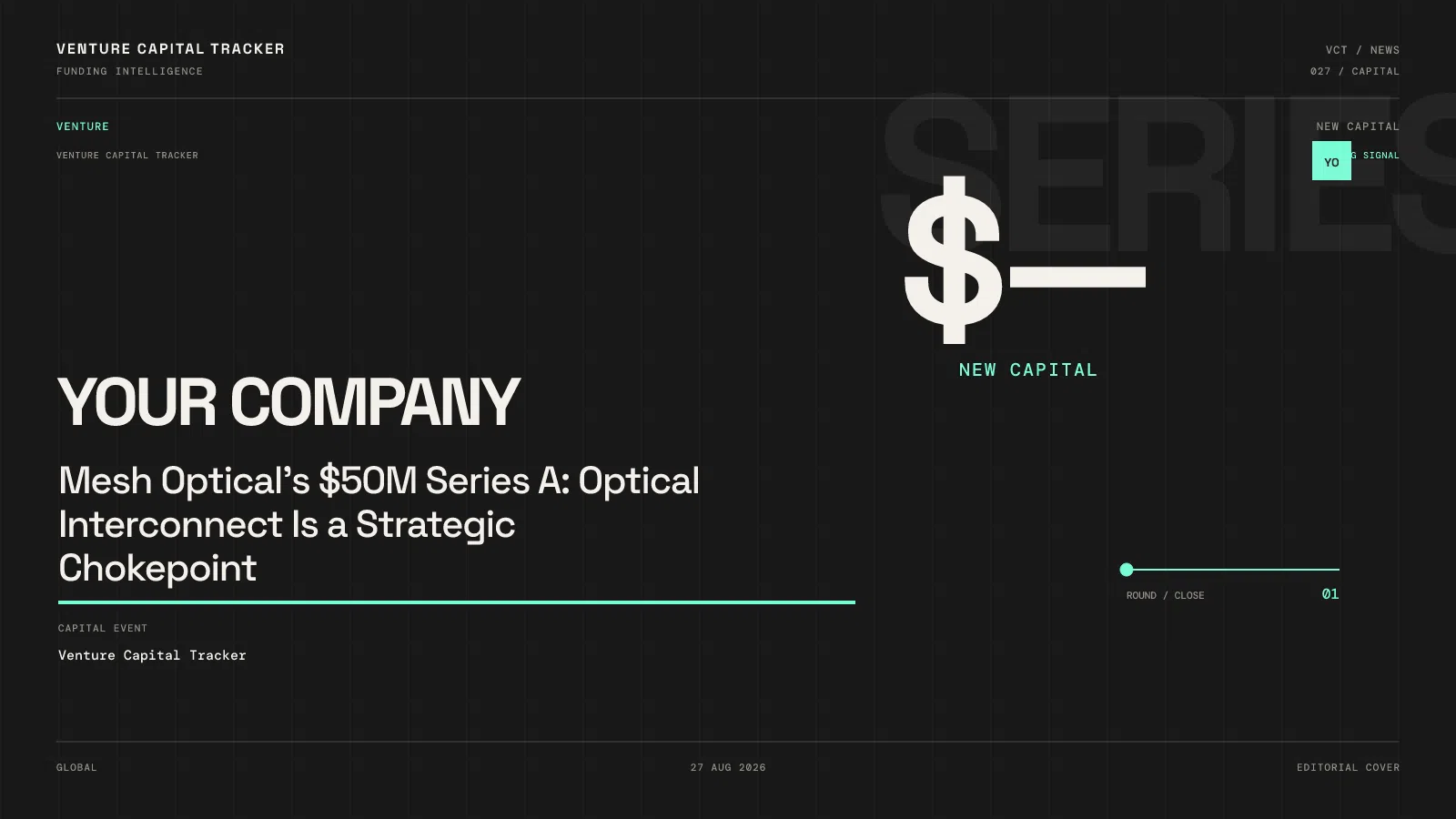 Mesh Optical's $50M Series A: Optical Interconnect Is a Strategic Chokepoint