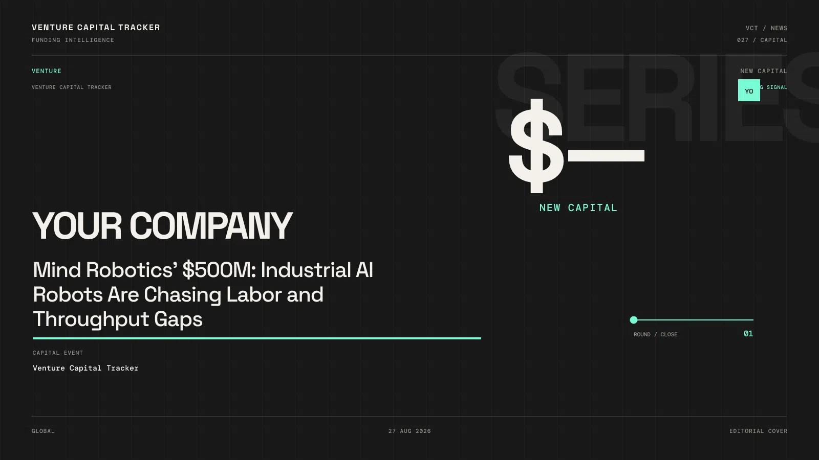 Mind Robotics' $500M: Industrial AI Robots Are Chasing Labor and Throughput Gaps