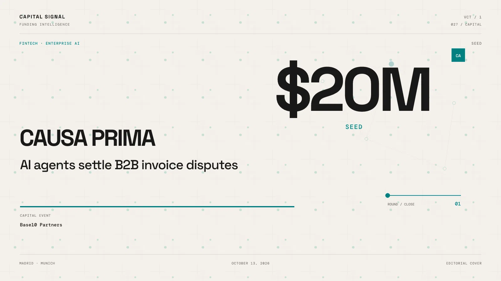 Causa Prima $20M seed editorial cover