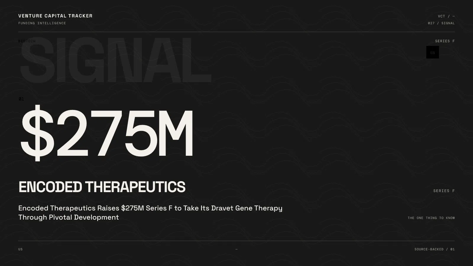 Encoded Therapeutics Raises $275M Series F to Take Its Dravet Gene Therapy Through Pivotal Development