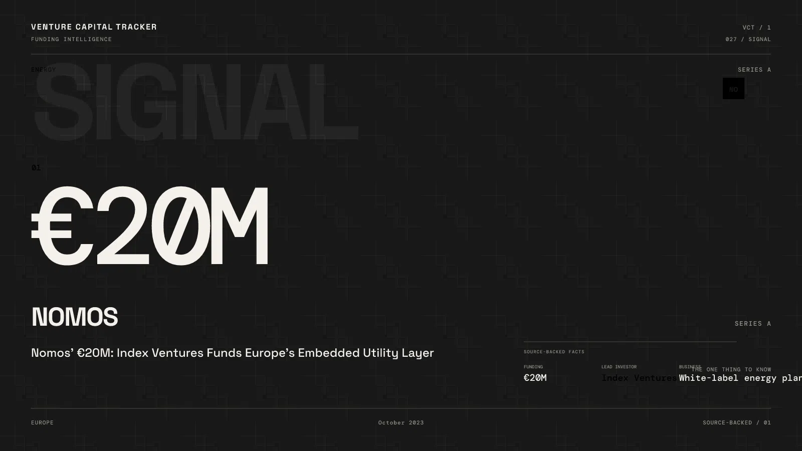 Nomos’ €20M: Index Ventures Funds Europe’s Embedded Utility Layer