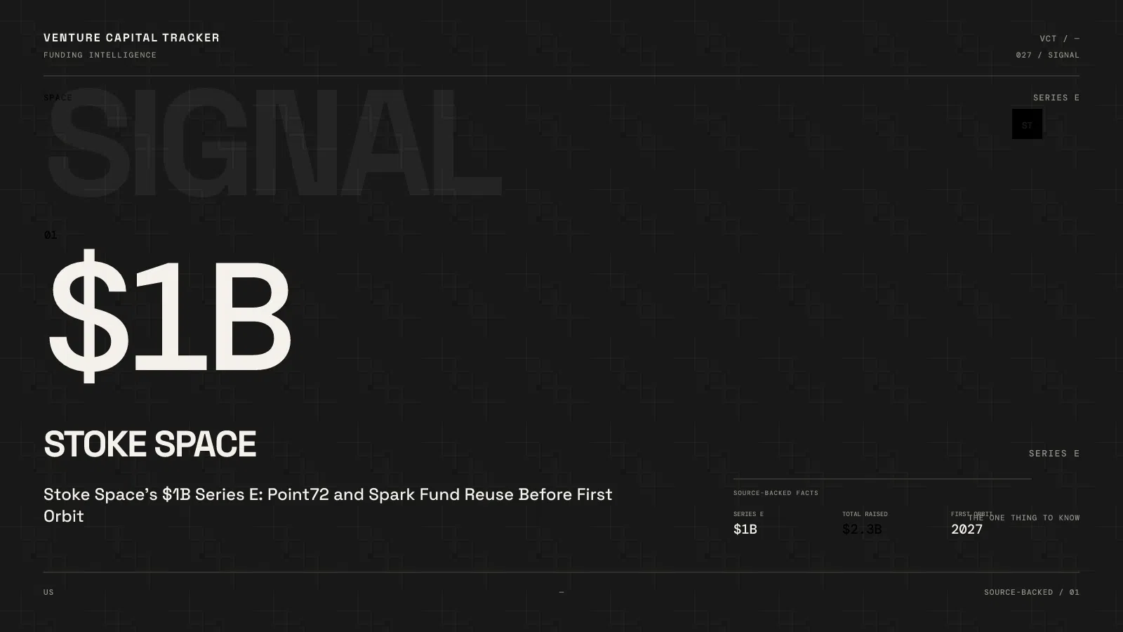 Stoke Space’s $1B Series E: Point72 and Spark Fund Full Reuse Before First Orbit