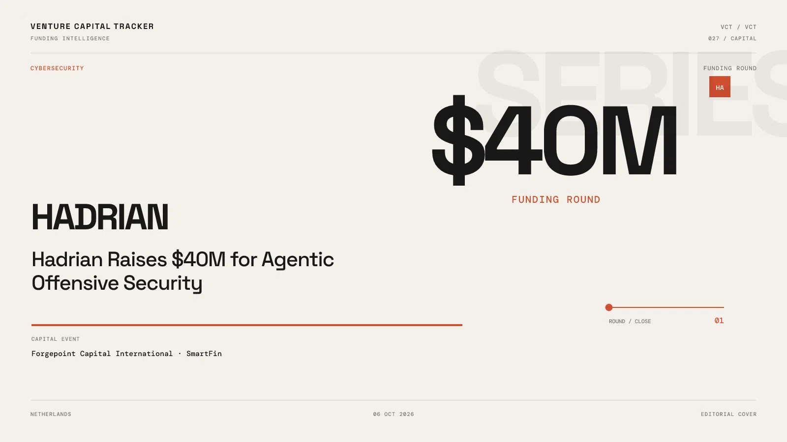 Hadrian funding round $40M