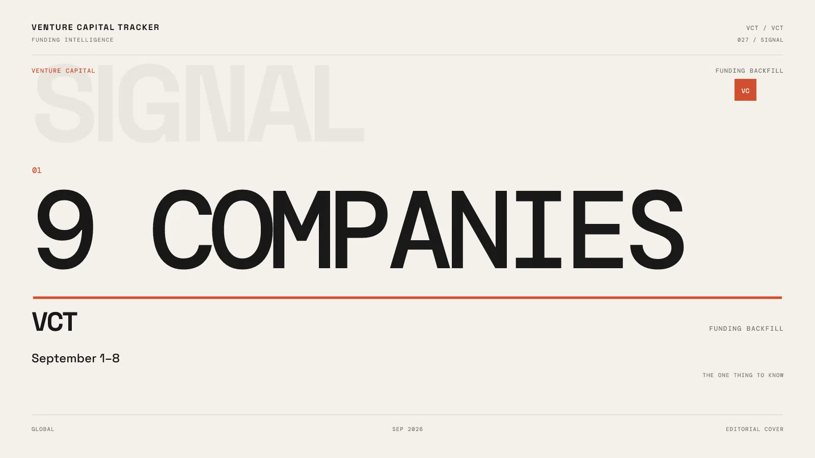 VCT Funding backfill 9 Companies