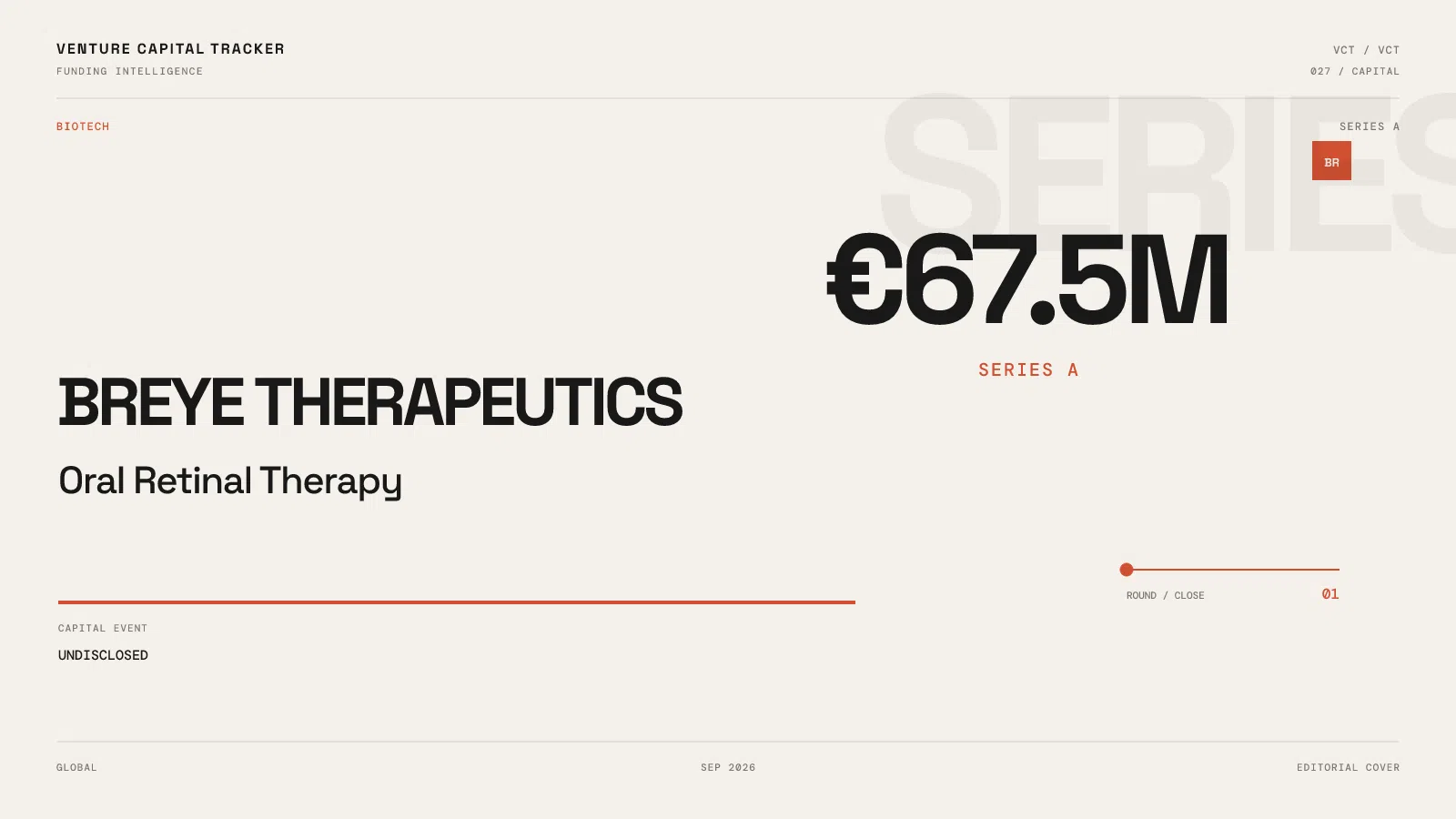 Breye Therapeutics Series A €67.5M