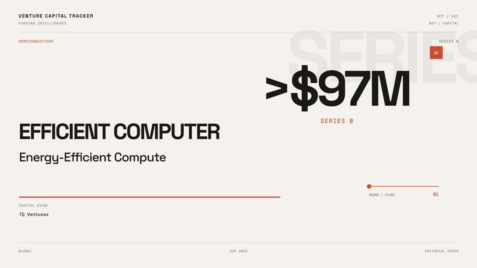 Efficient Computer Series B >$97M